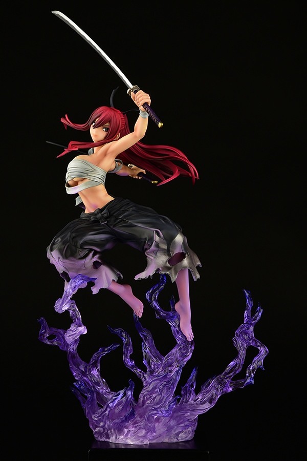 Erza Scarlet (Samurai Light Flame Manjo Jet Black), Fairy Tail, Orca Toys, Pre-Painted, 1/6, 4560321854431